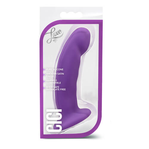 6.5 Inch Silicone G-Spot or P-Spot Dildo with Suction Base - Allure Adornments