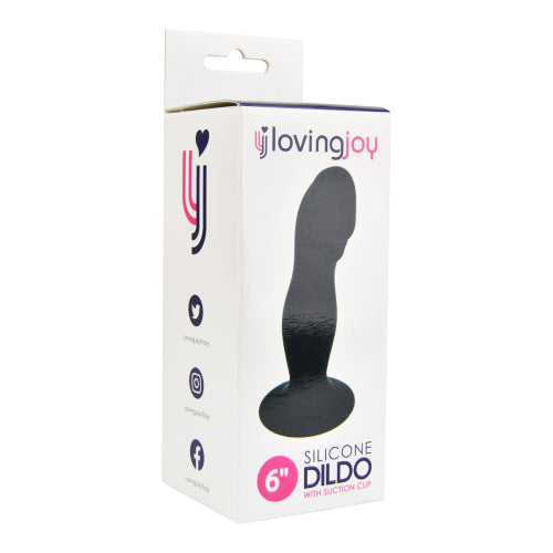 Loving Joy 6 Inch Silicone Dildo with Suction Cup - Allure Adornments