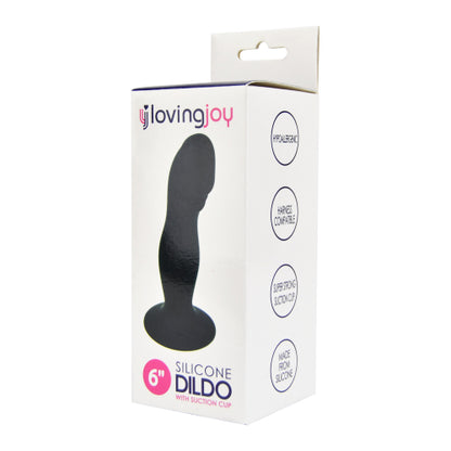 Loving Joy 6 Inch Silicone Dildo with Suction Cup - Allure Adornments