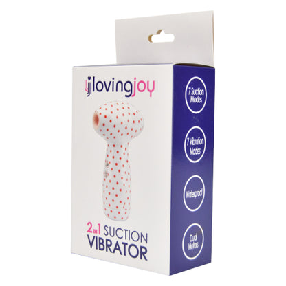 Loving Joy 2 in 1 Suction Vibrator Polka Dot - Allure Adornments