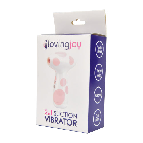 Loving Joy 2 in 1 Suction Vibrator Jumbo Dot - Allure Adornments