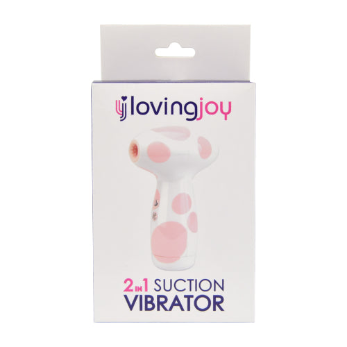 Loving Joy 2 in 1 Suction Vibrator Jumbo Dot - Allure Adornments