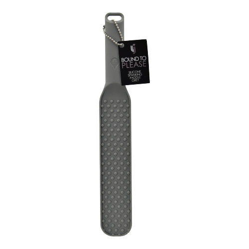 Bound to Please Silicone Spanking Paddle Grey - Allure Adornments