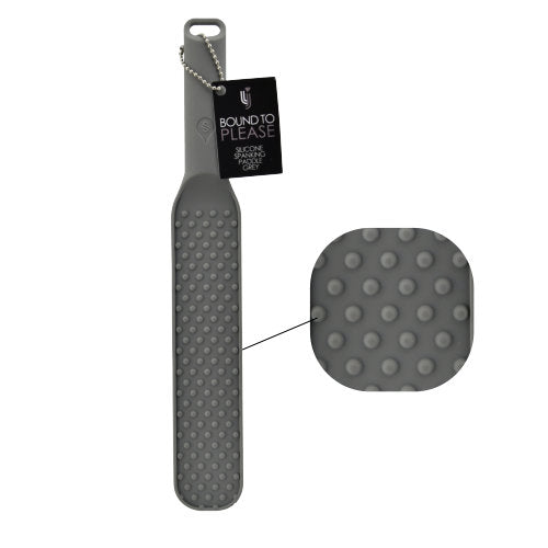 Bound to Please Silicone Spanking Paddle Grey - Allure Adornments