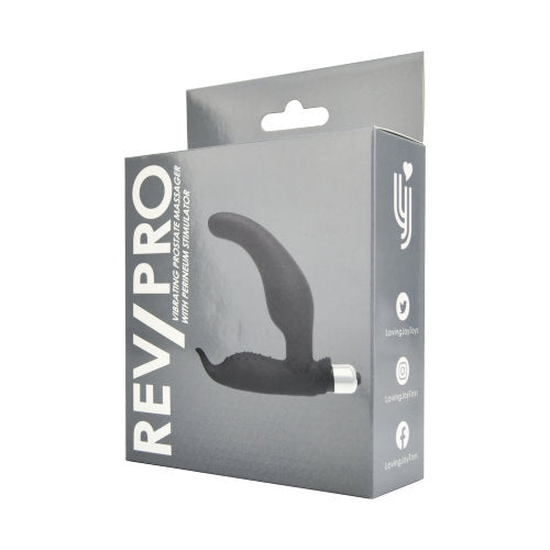 Rev-Pro Vibrating Prostate Massager with Perineum Stimulator - Allure Adornments