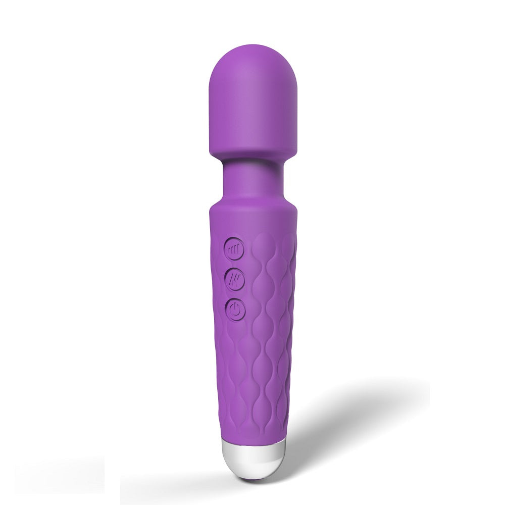 Loving Joy 20 Function Wand Vibrator Purple - Allure Adornments