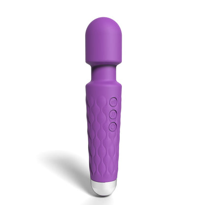 Loving Joy 20 Function Wand Vibrator Purple - Allure Adornments