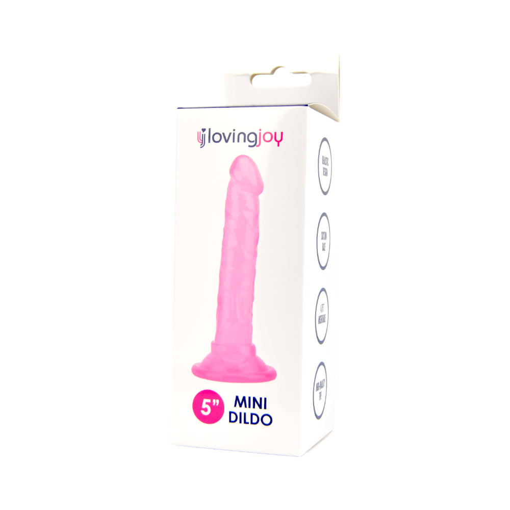 Loving Joy 5 Inch Beginners Dildo Pink - Allure Adornments