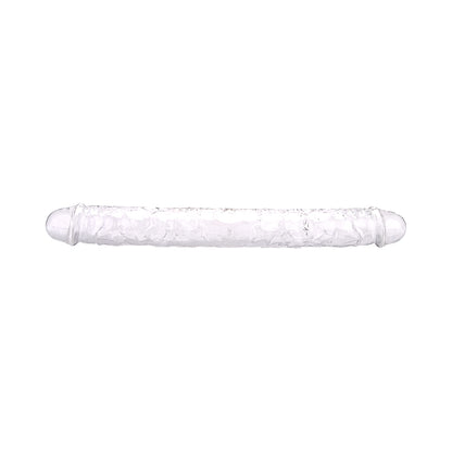 Loving Joy 15 Inch Double Ended Dildo Clear - Allure Adornments