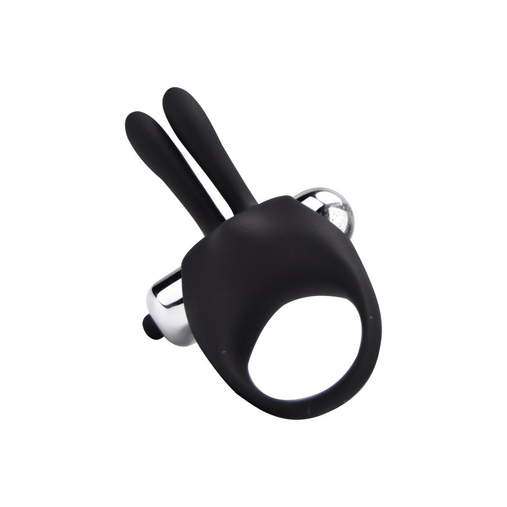 Loving Joy Silicone Vibrating Rabbit Cock Ring - Allure Adornments