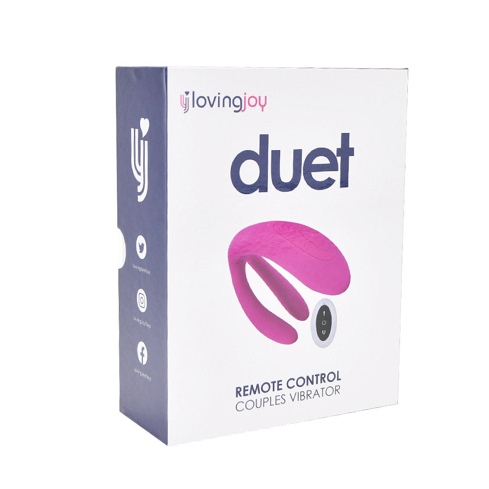 Loving Joy Duet Remote Control Couples Vibrator - Allure Adornments