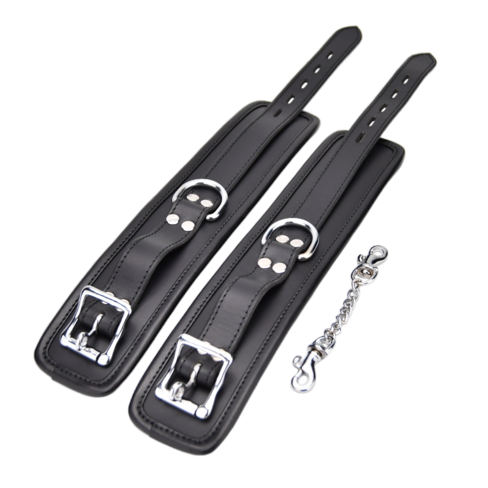 BOUND Leather Wrist Restraints - Allure Adornments