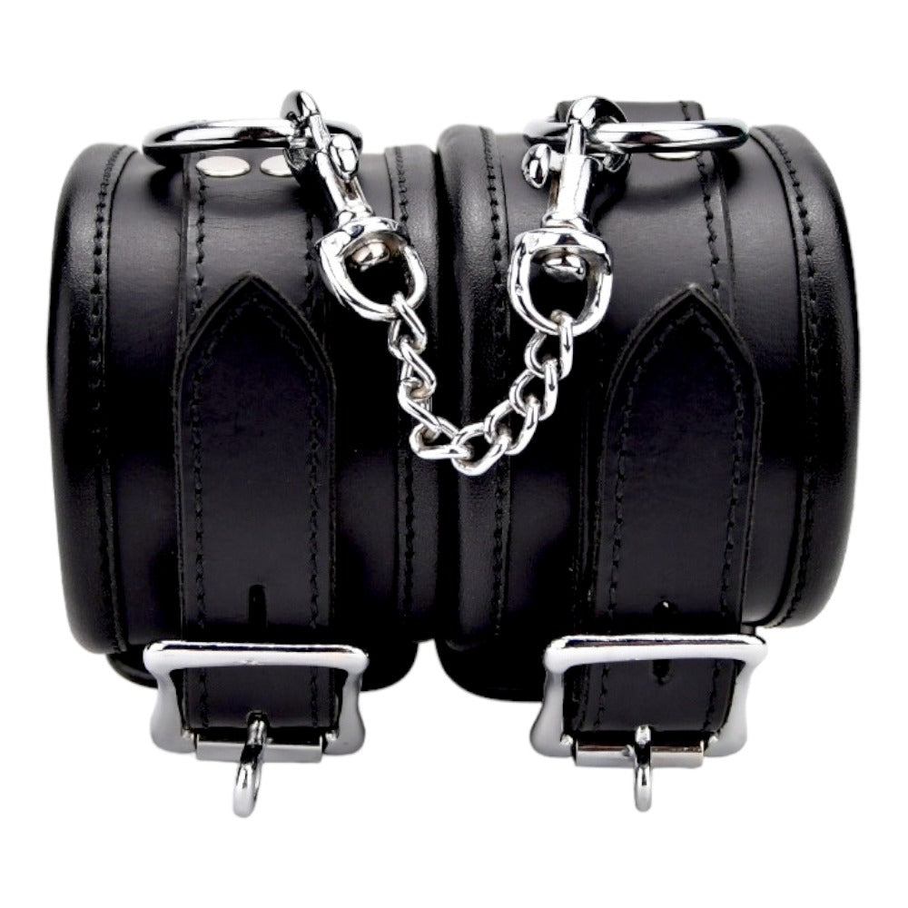 BOUND Leather Wrist Restraints - Allure Adornments