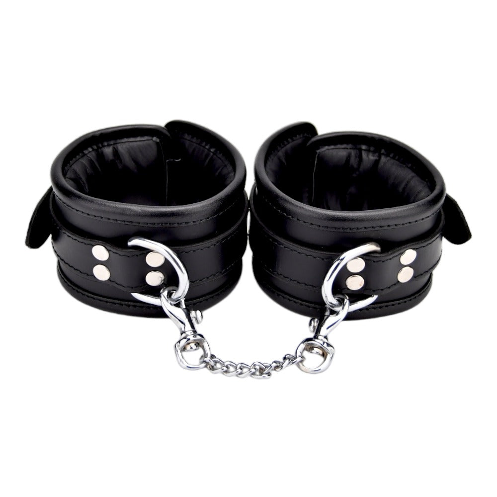 BOUND Leather Wrist Restraints - Allure Adornments