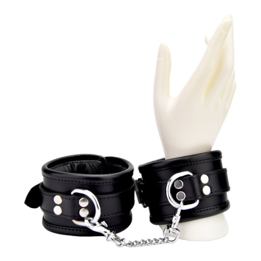 BOUND Leather Wrist Restraints - Allure Adornments