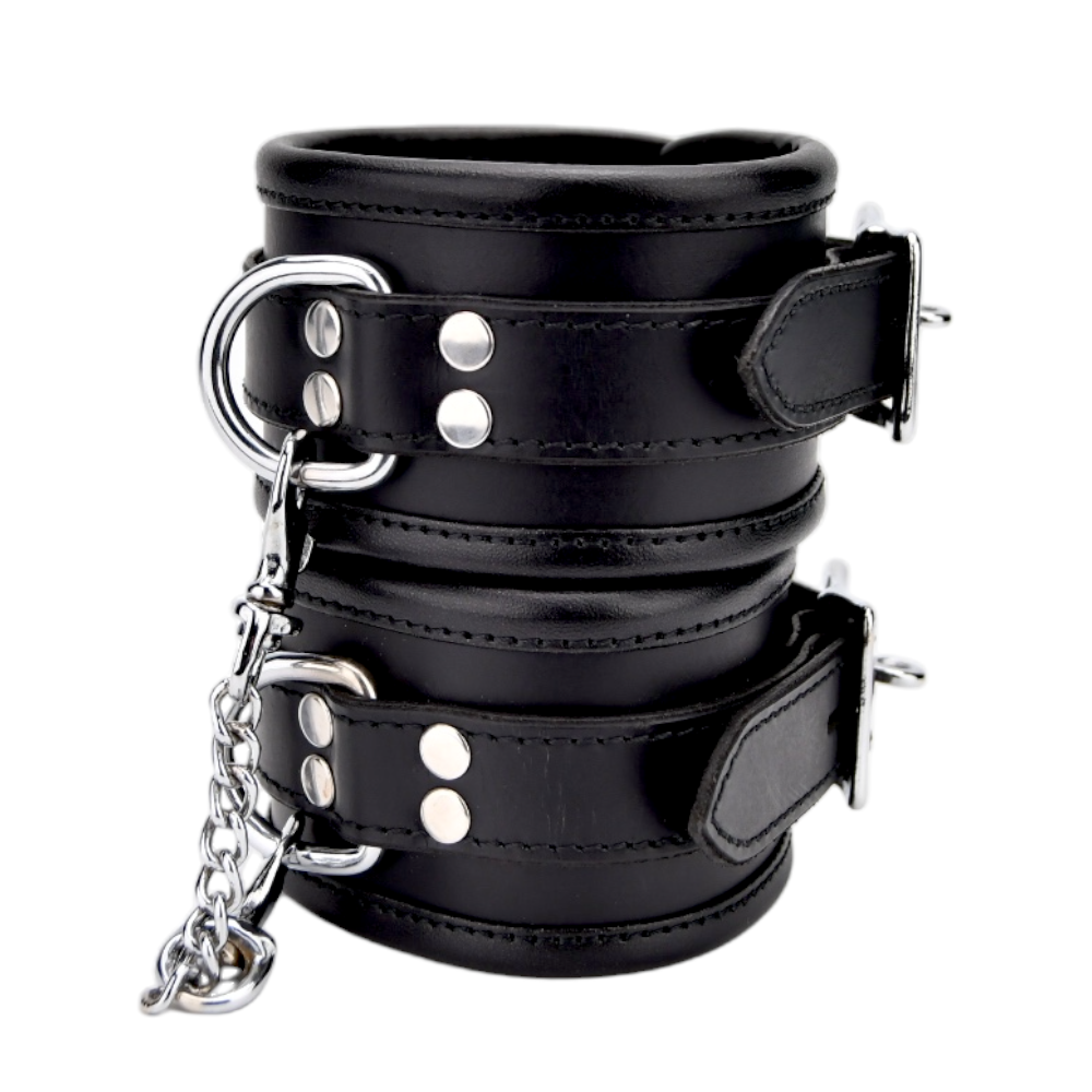 BOUND Leather Wrist Restraints - Allure Adornments