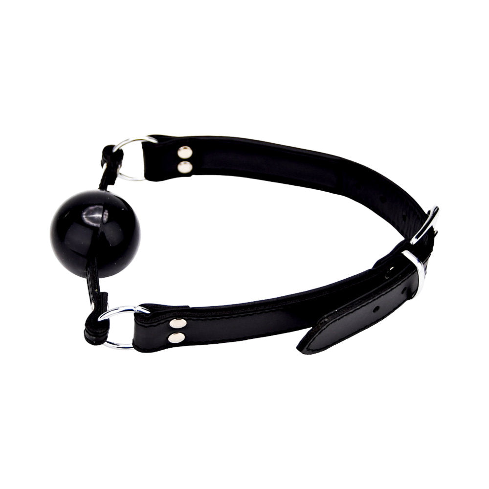 BOUND Leather Solid Ball Gag - Allure Adornments