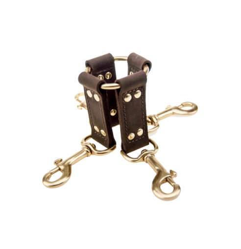 BOUND Nubuck Leather 4 Way Hog Tie - Allure Adornments