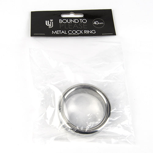 Bound to Please Metal Cock and Ball Ring - 40mm - Allure Adornments