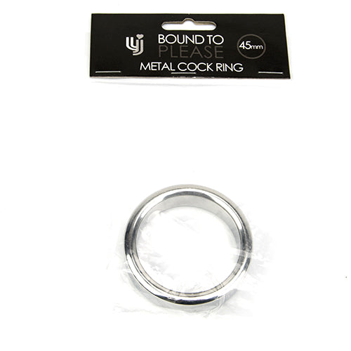 Bound to Please Metal Cock and Ball Ring - 45mm - Allure Adornments