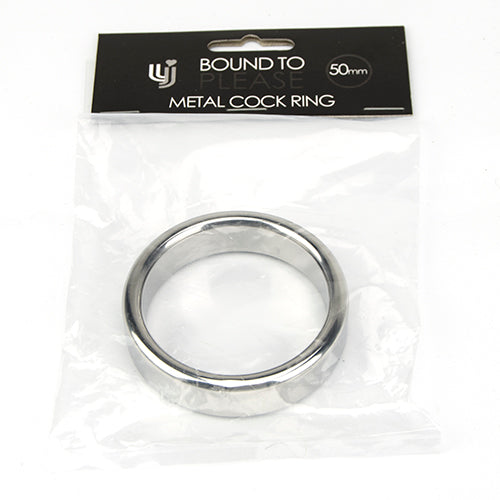 Bound to Please Metal Cock and Ball Ring - 50mm - Allure Adornments