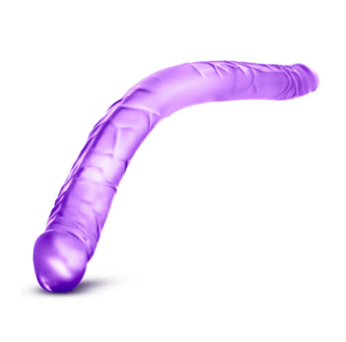 Double Dildo 16 Inch Purple - Allure Adornments