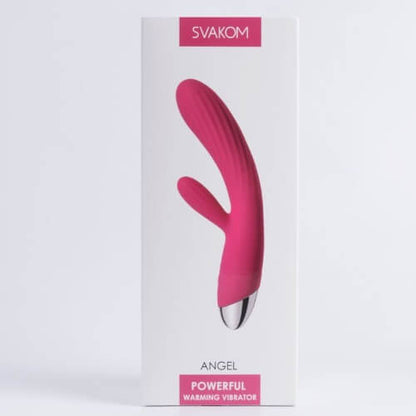 Svakom Angel Warming Rabbit Vibrator Pink - Allure Adornments