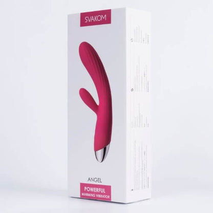 Svakom Angel Warming Rabbit Vibrator Pink - Allure Adornments