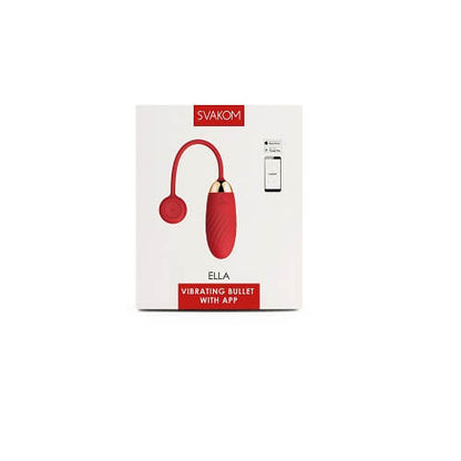 Svakom Ella APP Controlled Silicone Vibrating Egg Red - Allure Adornments