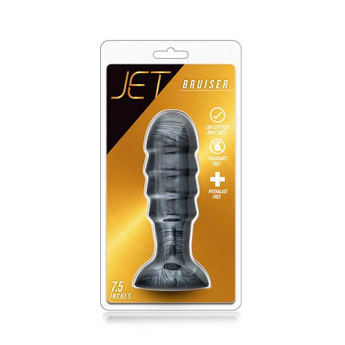 Jet Bruiser Large Ridged Butt Plug 7.5 Inches - Allure Adornments