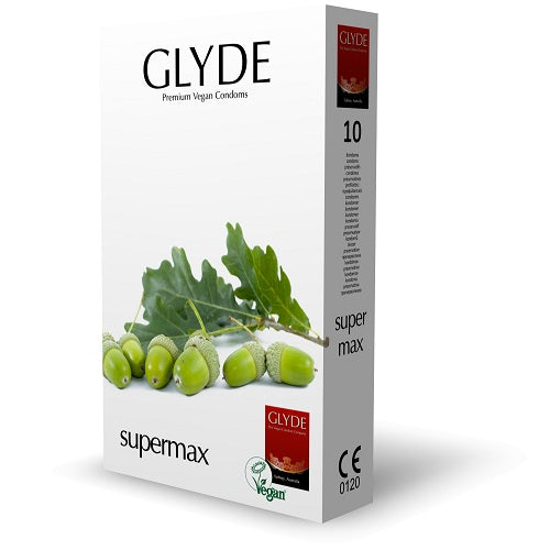 Glyde Ultra Super Max Vegan Condoms 10 Pack - Allure Adornments