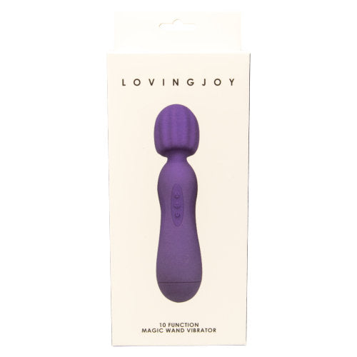 Loving Joy 10 Function Magic Wand Vibrator Purple - Allure Adornments