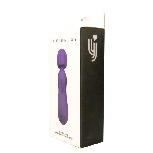 Loving Joy 10 Function Magic Wand Vibrator Purple - Allure Adornments