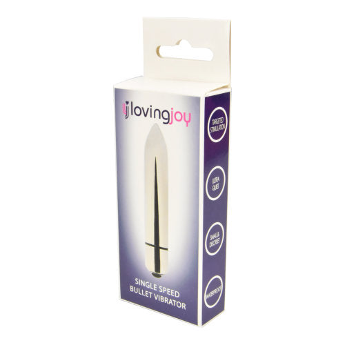 Loving Joy Single Speed Silver Bullet Vibrator - Allure Adornments