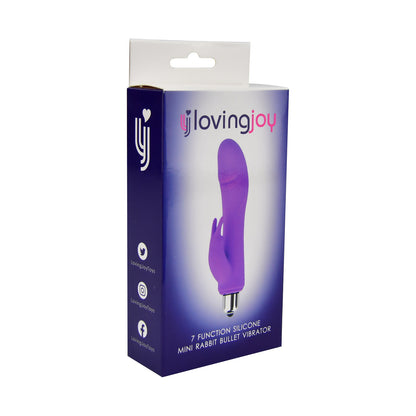 Loving Joy 7 Function Silicone Mini Rabbit Bullet Vibrator - Allure Adornments