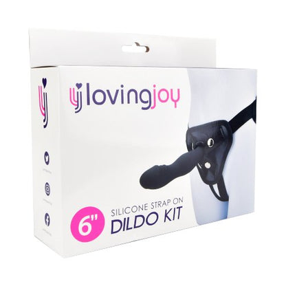 Loving Joy 6 Inch Silicone Strap On Dildo Kit - Allure Adornments