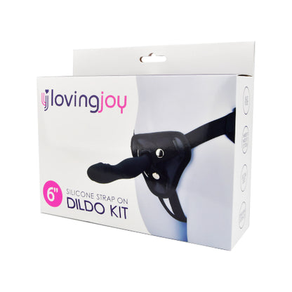 Loving Joy 6 Inch Silicone Strap On Dildo Kit - Allure Adornments