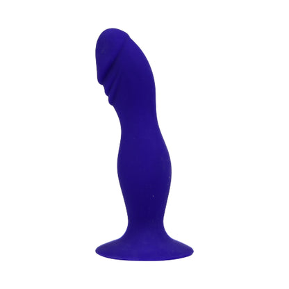 Loving Joy 6 Inch Silicone Dildo with Suction Cup Midnight Blue - Allure Adornments