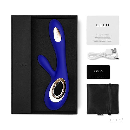 Lelo Soraya Wave Dual Action Vibrator Midnight Blue - Allure Adornments