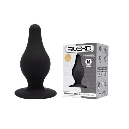 SilexD Dual Density Tapered Silicone Butt Plug Medium - Allure Adornments