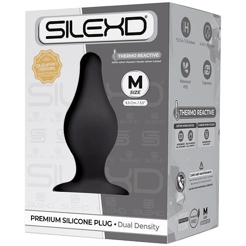 SilexD Dual Density Tapered Silicone Butt Plug Medium - Allure Adornments