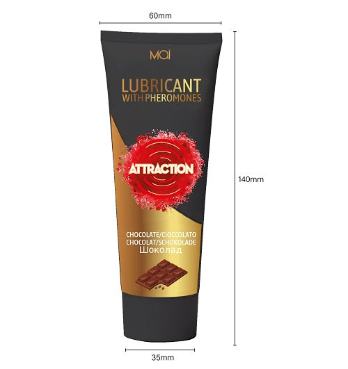 Mai Attraction Lubricant with Pheromones Chocolate 100ml - Allure Adornments