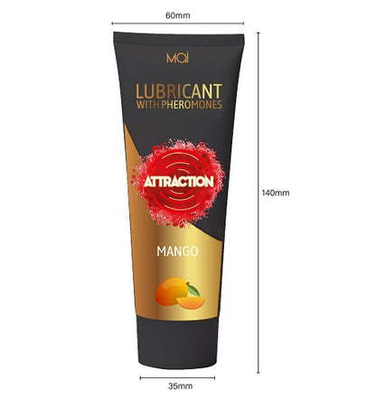 Mai Attraction Lubricant with Pheromones Mango 100ml - Allure Adornments