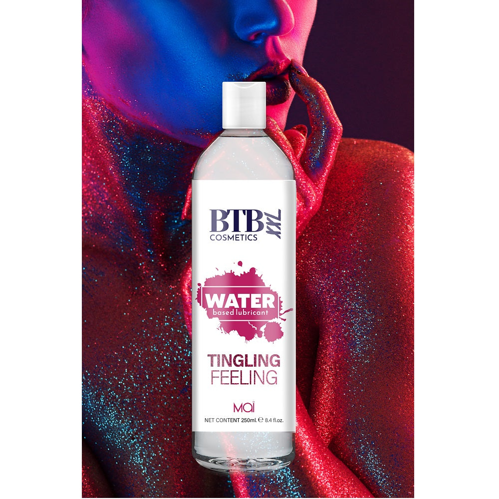 BTB Water Based Tingling Lubricant 250ml - Allure Adornments