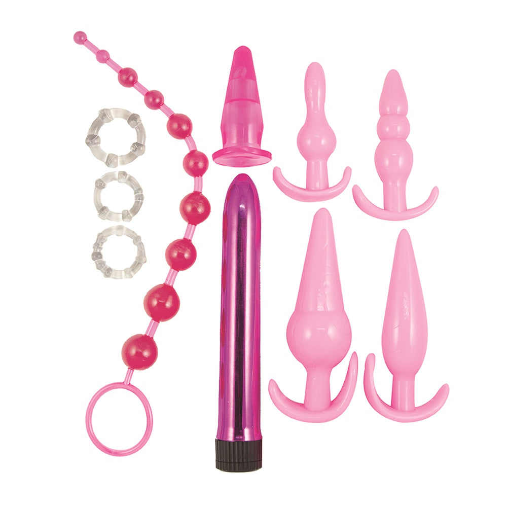 Pink Elite Collection Anal Play Kit - Allure Adornments