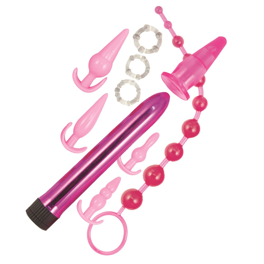 Pink Elite Collection Anal Play Kit - Allure Adornments