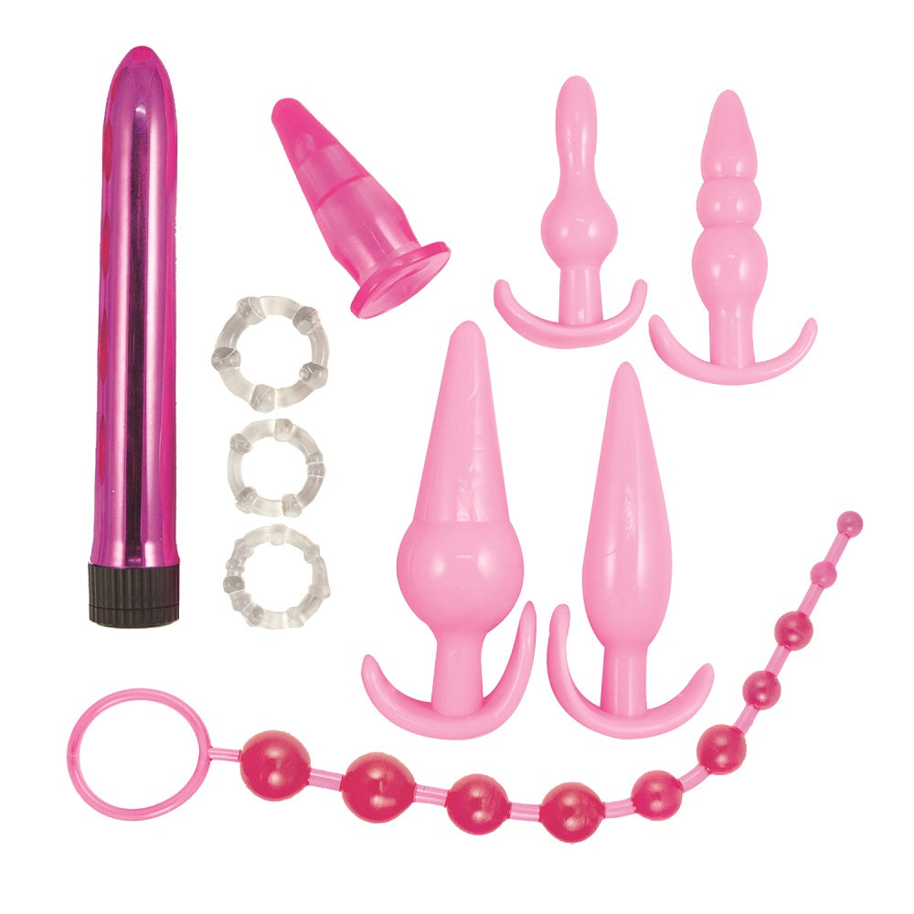 Pink Elite Collection Anal Play Kit - Allure Adornments