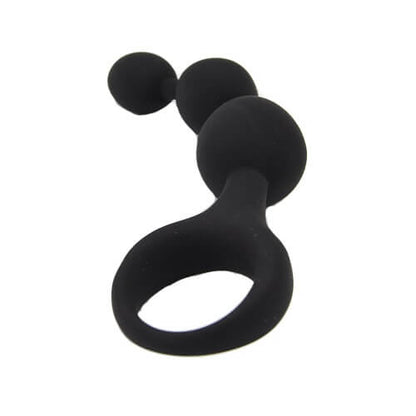 Loving Joy Triple Ripple Anal Beads-Black - Allure Adornments