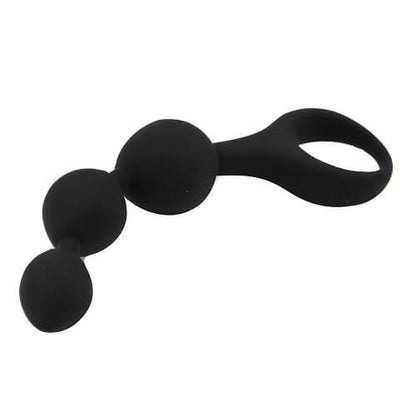 Loving Joy Triple Ripple Anal Beads-Black - Allure Adornments