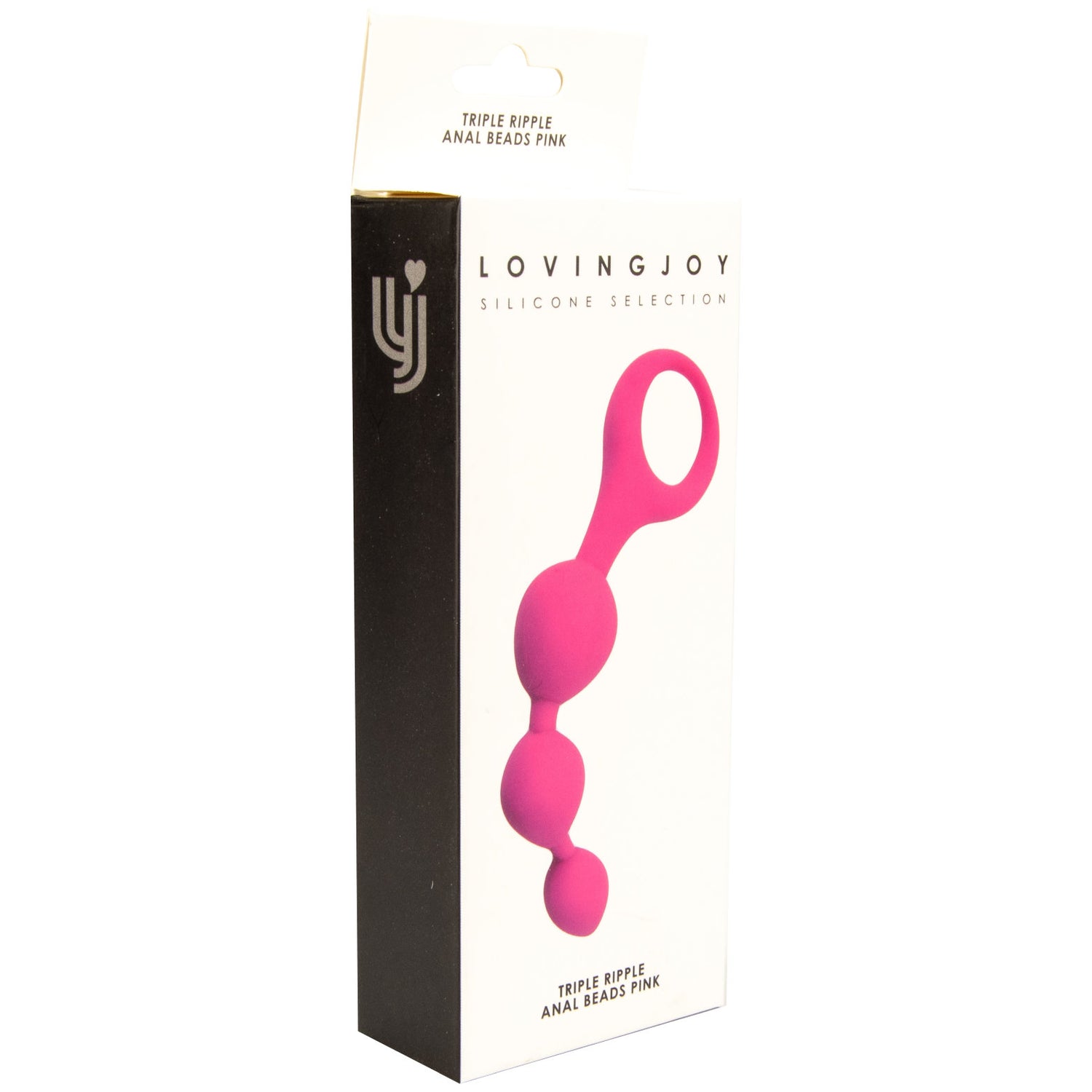 Loving Joy Triple Ripple Anal Beads-Pink - Allure Adornments